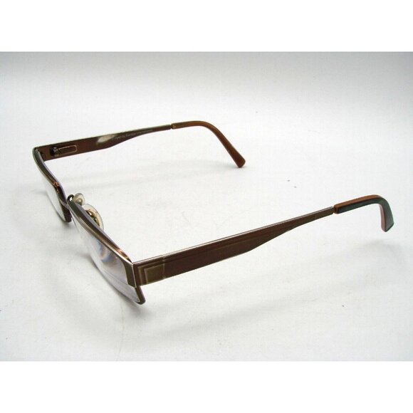 Michael Ryen Europa Int Bronze Rectangular Eyeglass Frames MR-170 w/ Soft Case - Picture 2 of 12